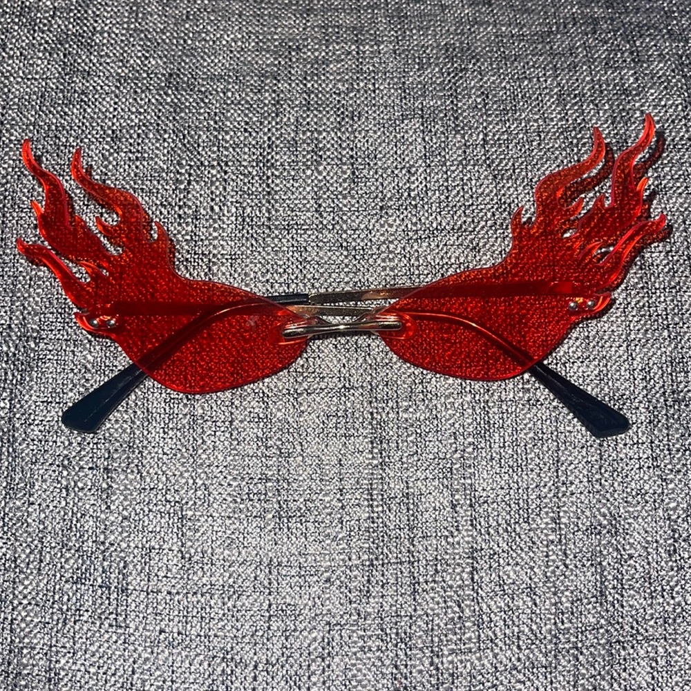 Red Flame Glasses
